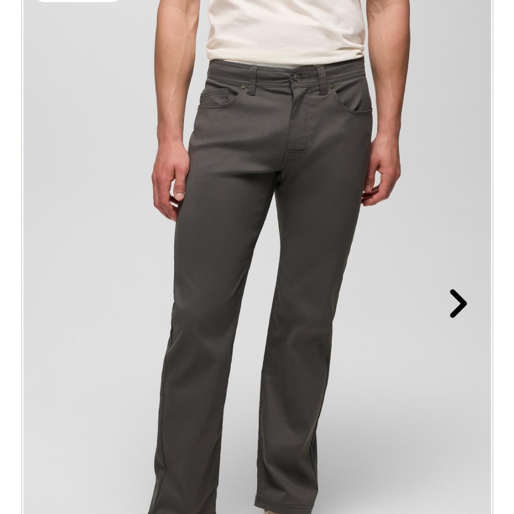 Men’s Prana Brion Pant in Slate Green Waist 42, Length 30